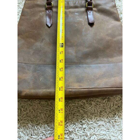 Beautiful Madewell Medium Rustic Brown Transport Tote Soft Saddle Leather - Picture 6 of 15